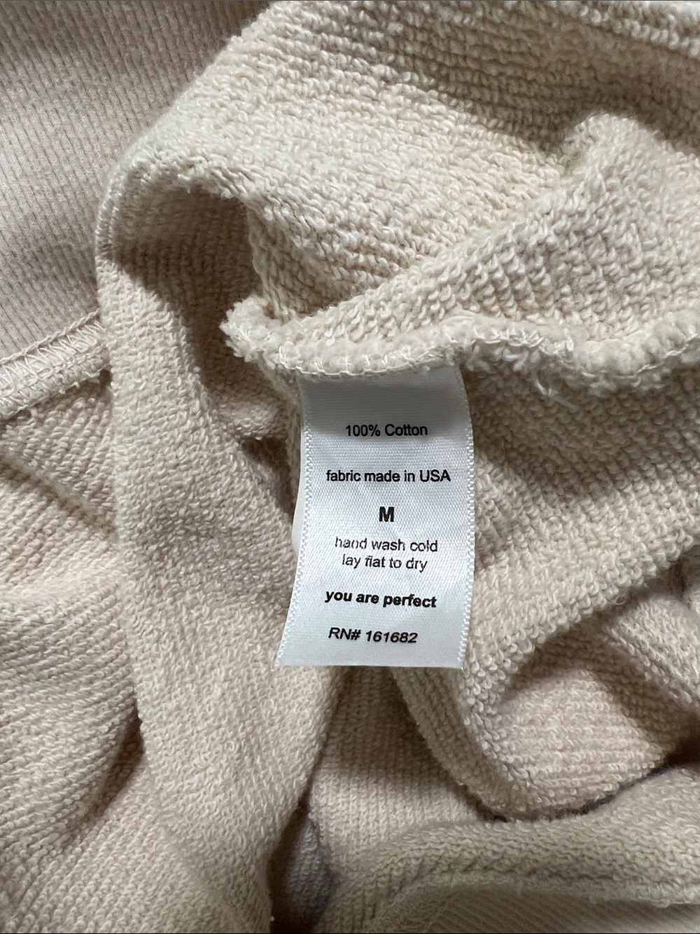 NWT Perfectwhitetee Sugar Blake French Terry Oversized Crew Medium - Picture 9 of 10